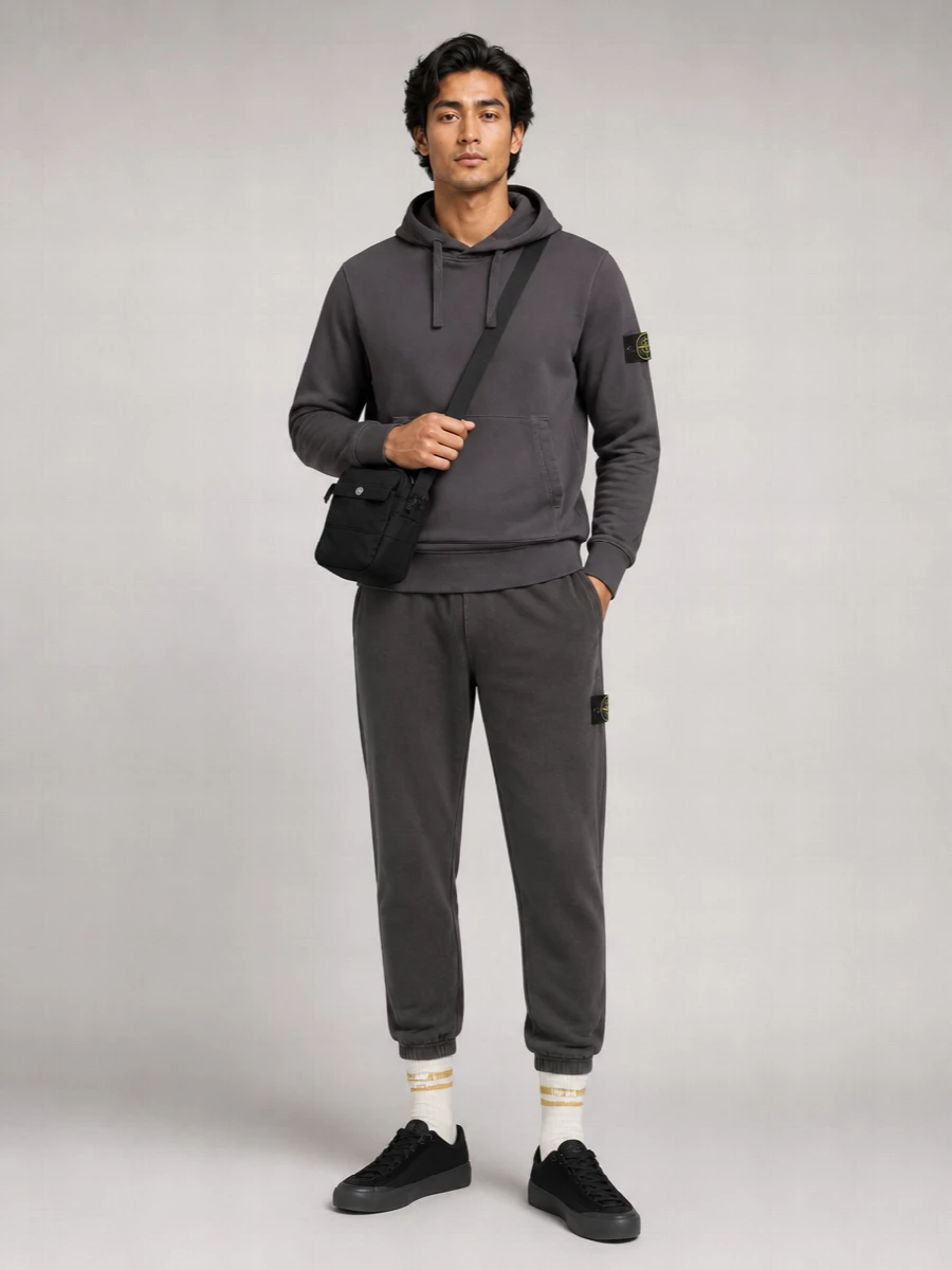 Stone Island Cotton Hooded Sweatshirt