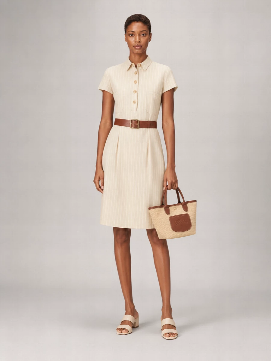 Le Sully Studio Embroidered Knee-Length Dress