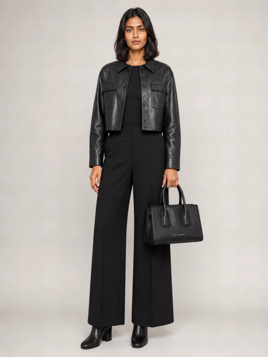 Weekend Max Mara Leather Biker Jacket