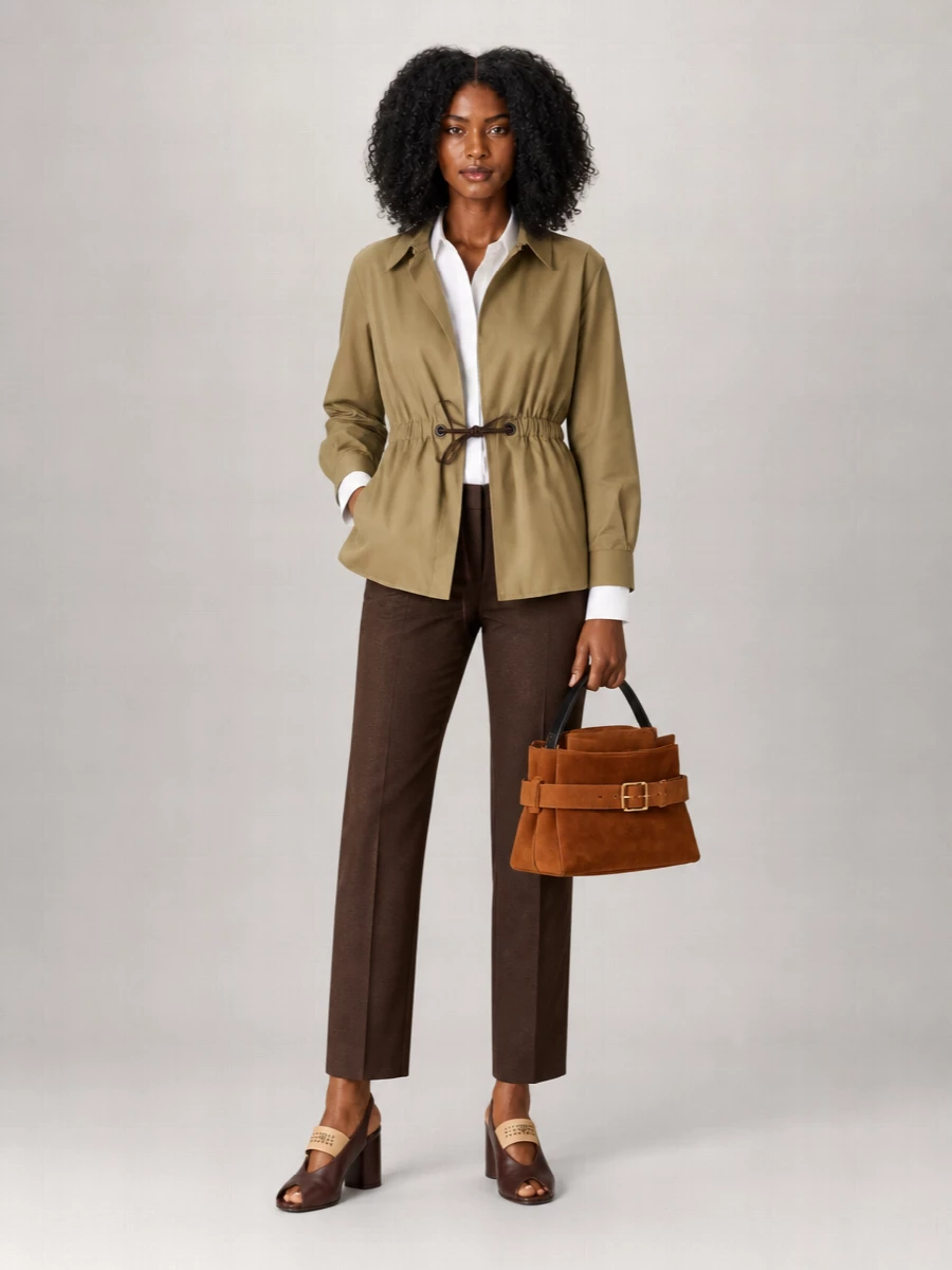 Max Mara Cotton Poplin Long-Sleeve Shirt