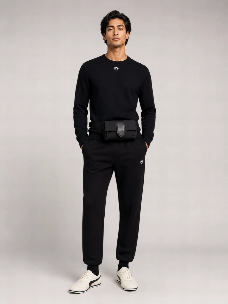 Marine Serre Cotton Logo Track Pants