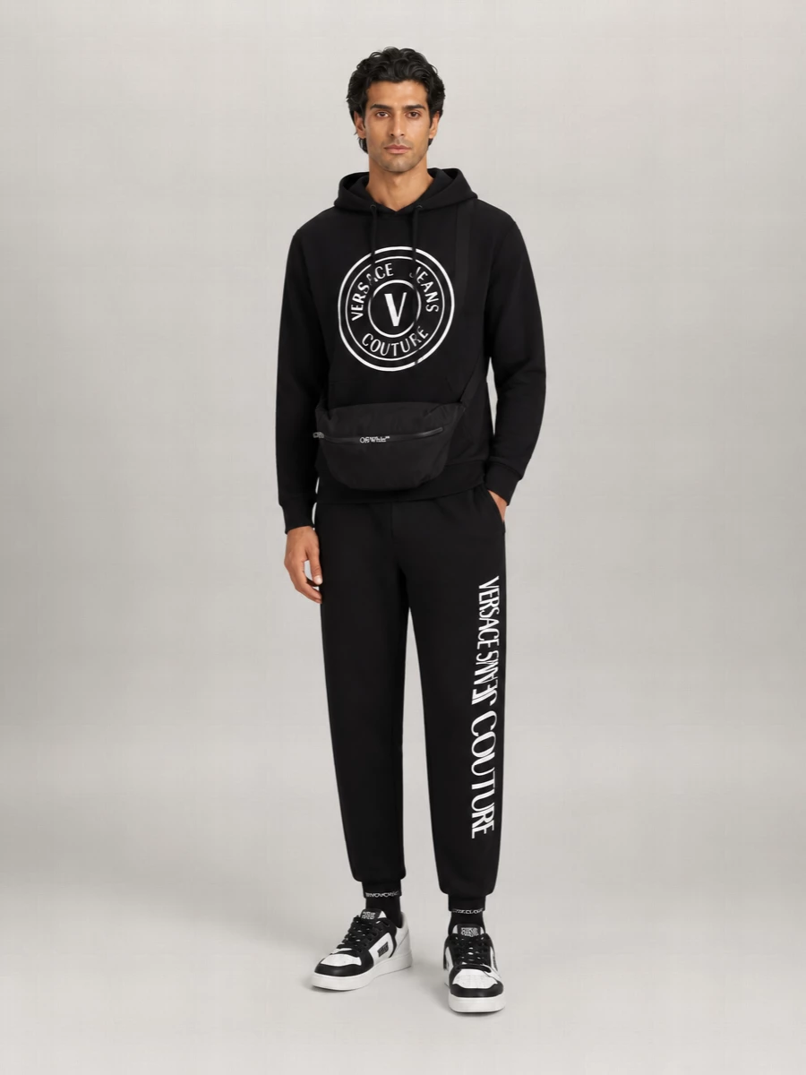Versace Jeans Couture Cotton Loose Fit Trousers