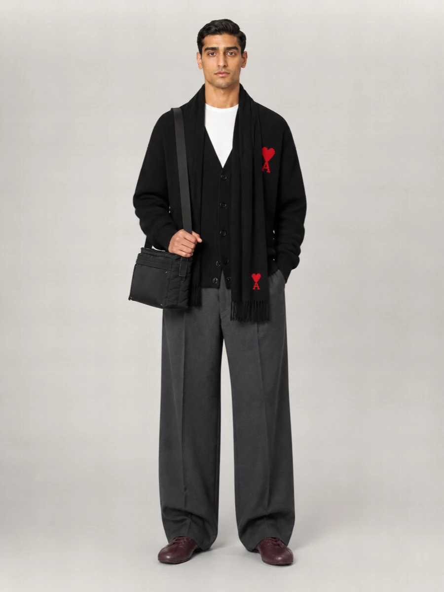Ami Paris Wool Cardigan