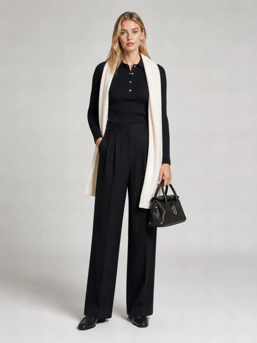 Parosh Wool Polo Top