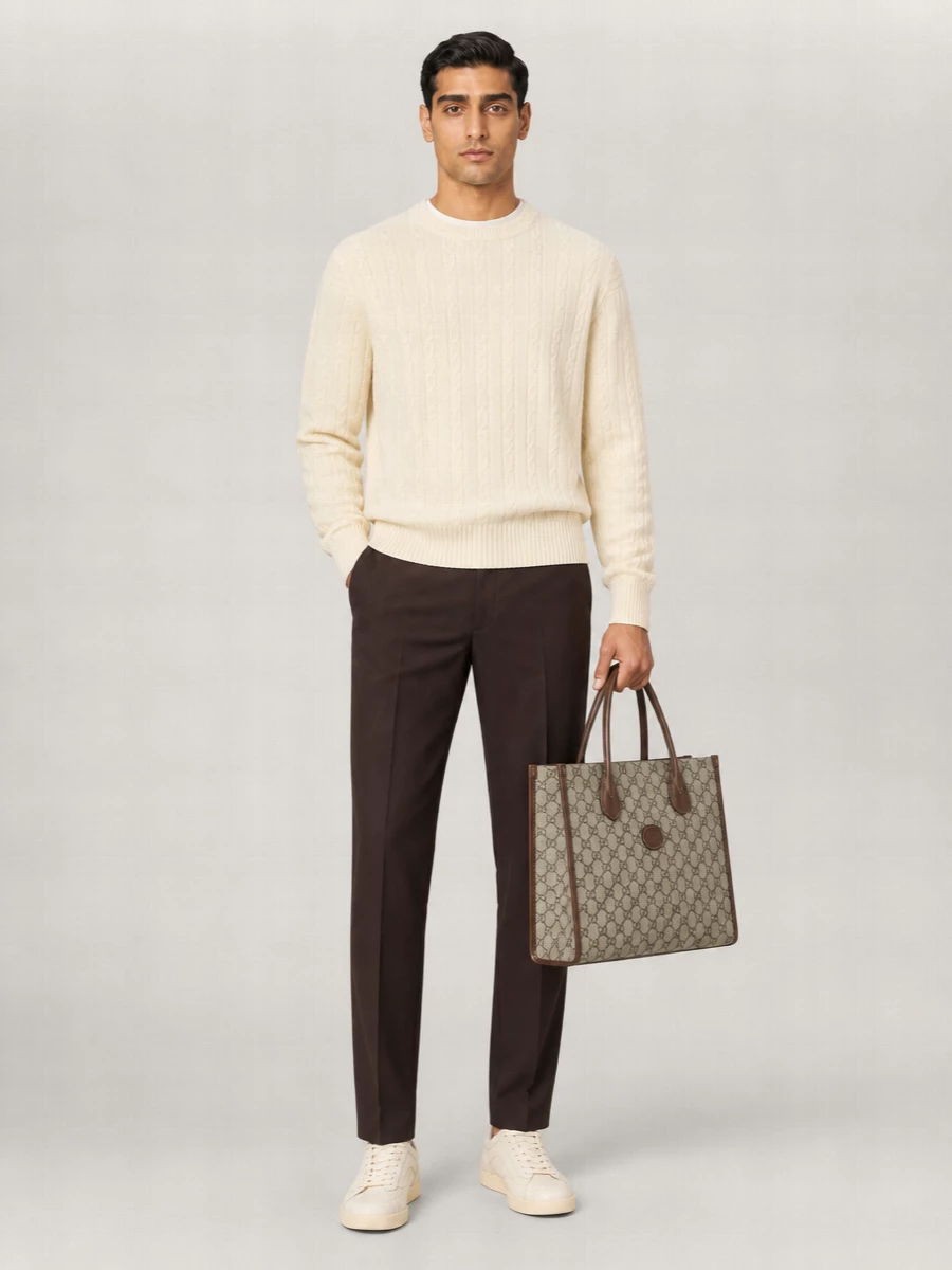 Gucci Leather Shopper Bag