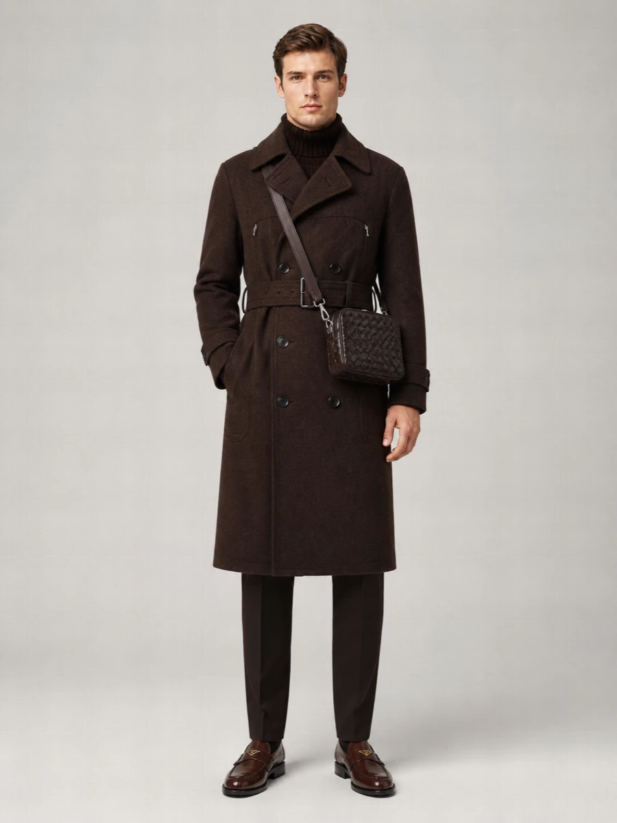 Prada Wool Double Breasted Coat