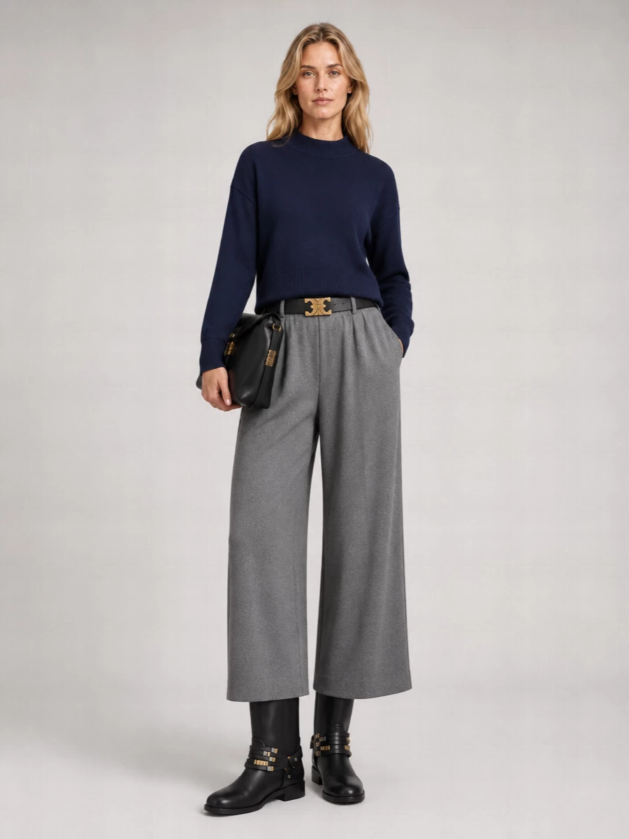 Pinko Wool Cashmere Crewneck Sweatshirt