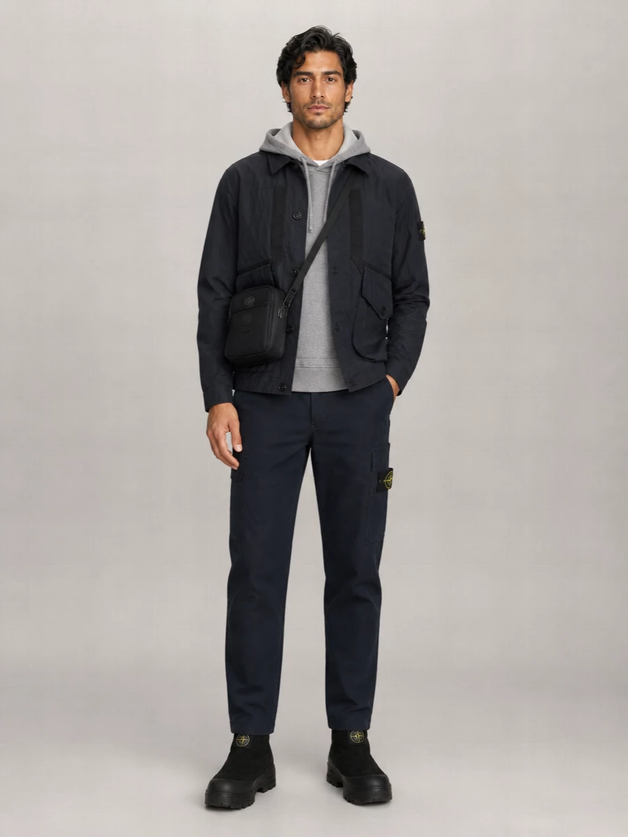 Stone Island Single Breasted Coat