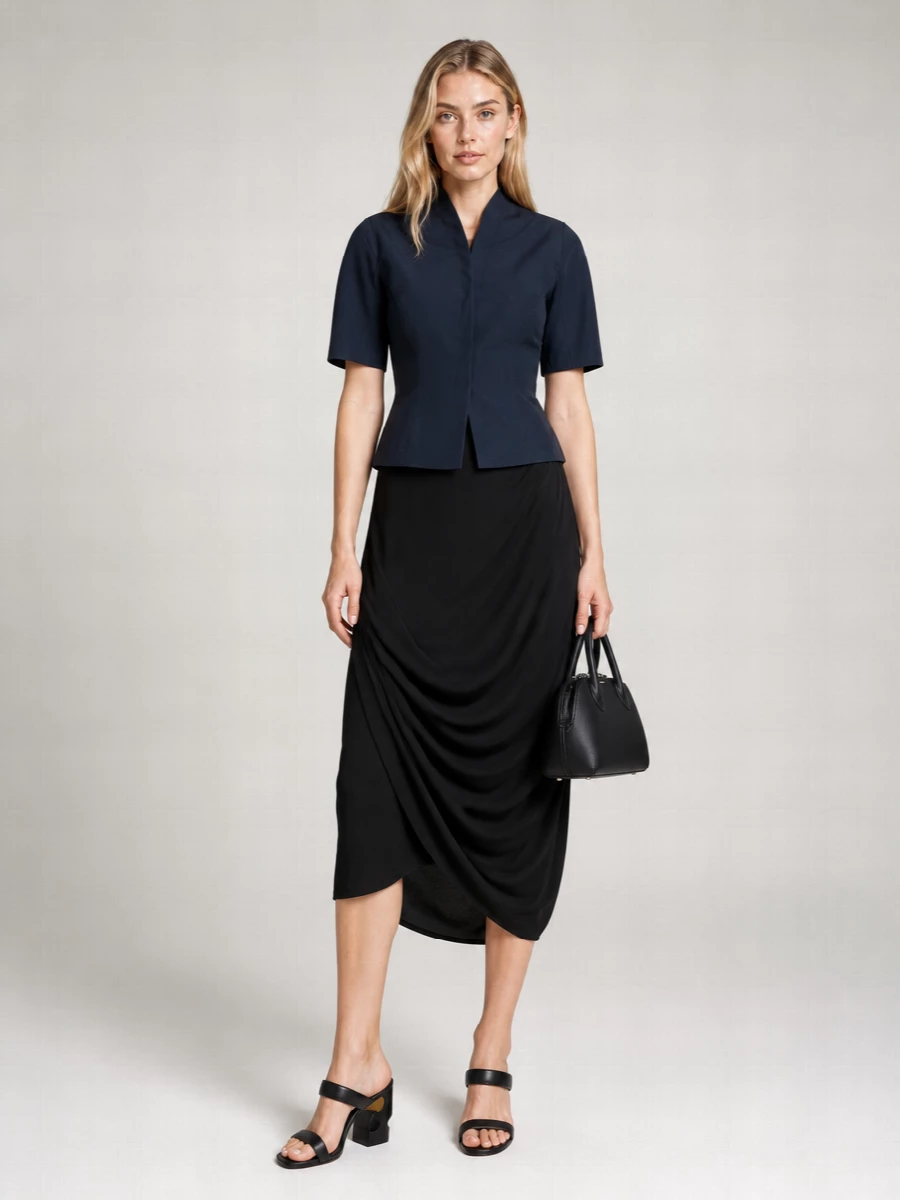 Jacquemus Cotton Boat Neck Short Sleeve Shirt