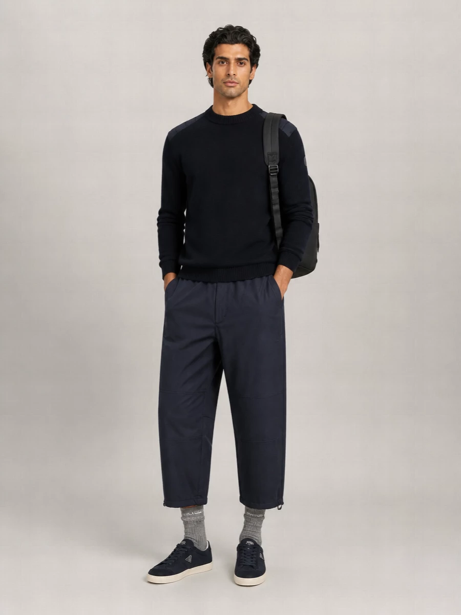 Moncler Genius Cotton Gabardine Loose-Fit Trousers