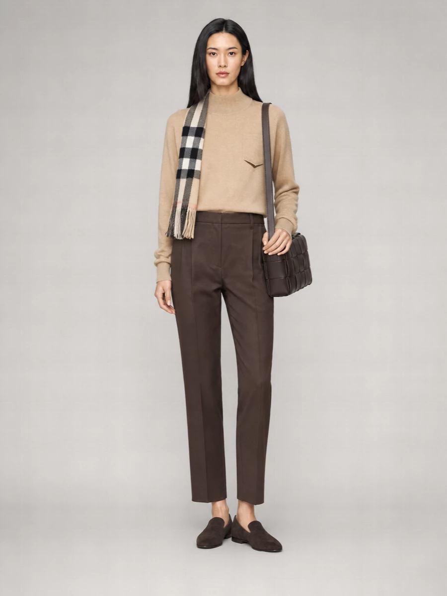 Brunello Cucinelli Cashmere Ribbed Crew-Neck Loose-Fit Sweater
