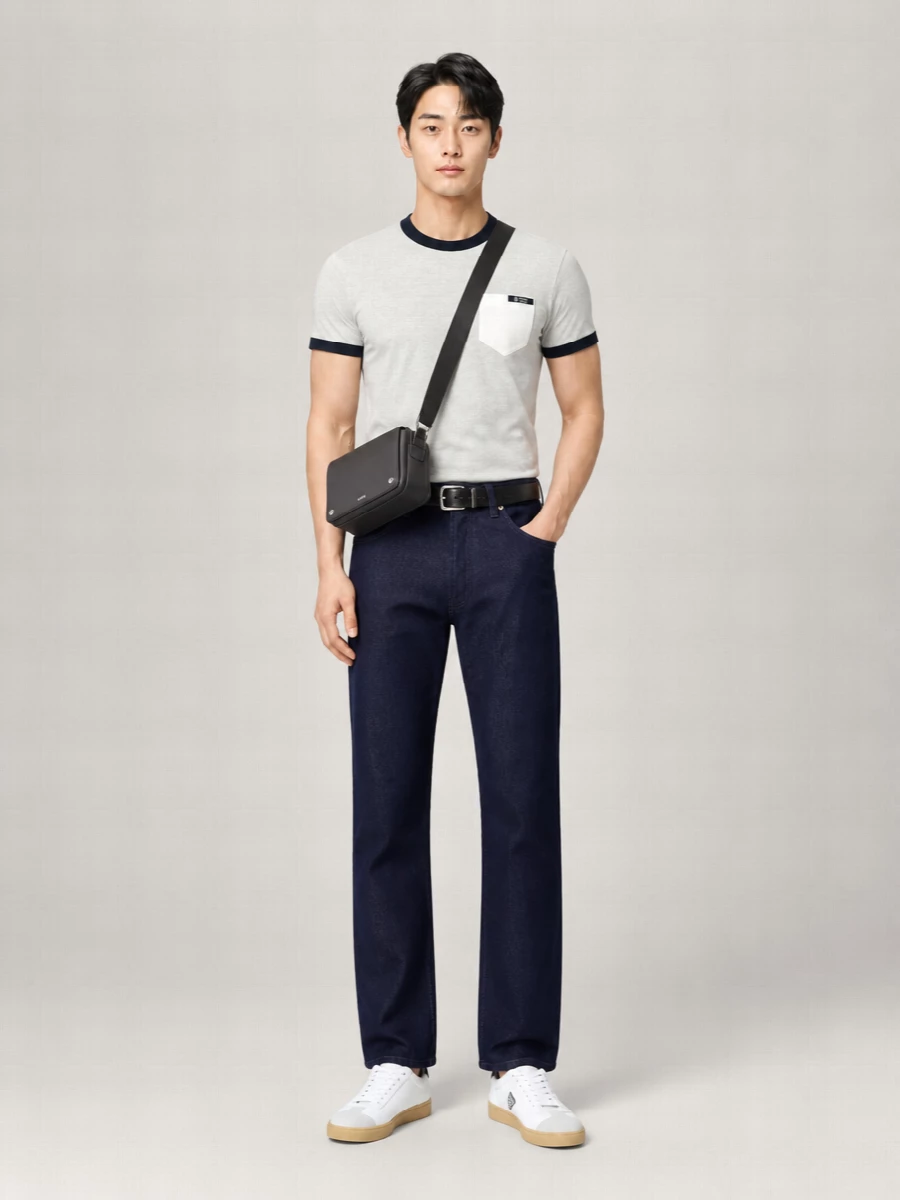 Prada Cotton Ribbed Crew Neck Reversible Short-Sleeve T-Shirt