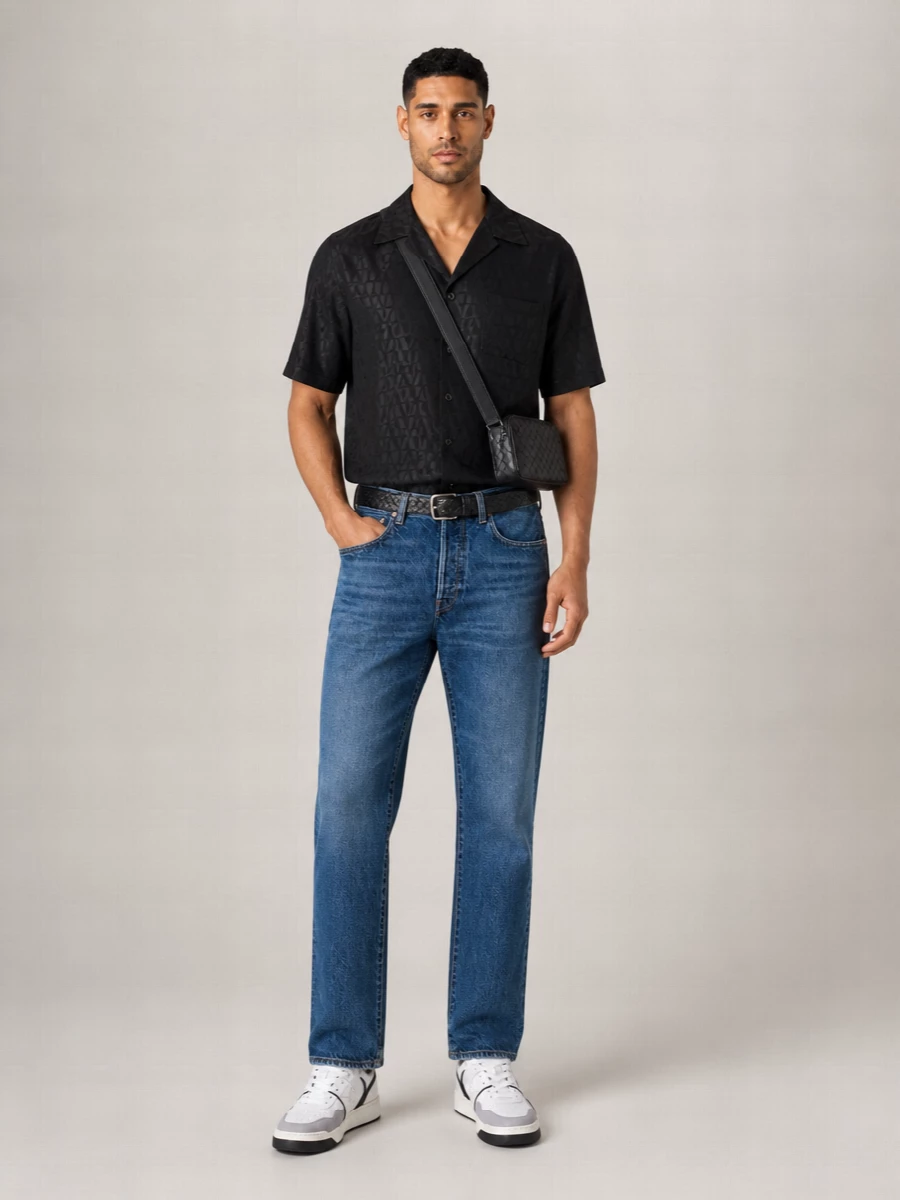 Valentino Denim Straight-Leg Jeans