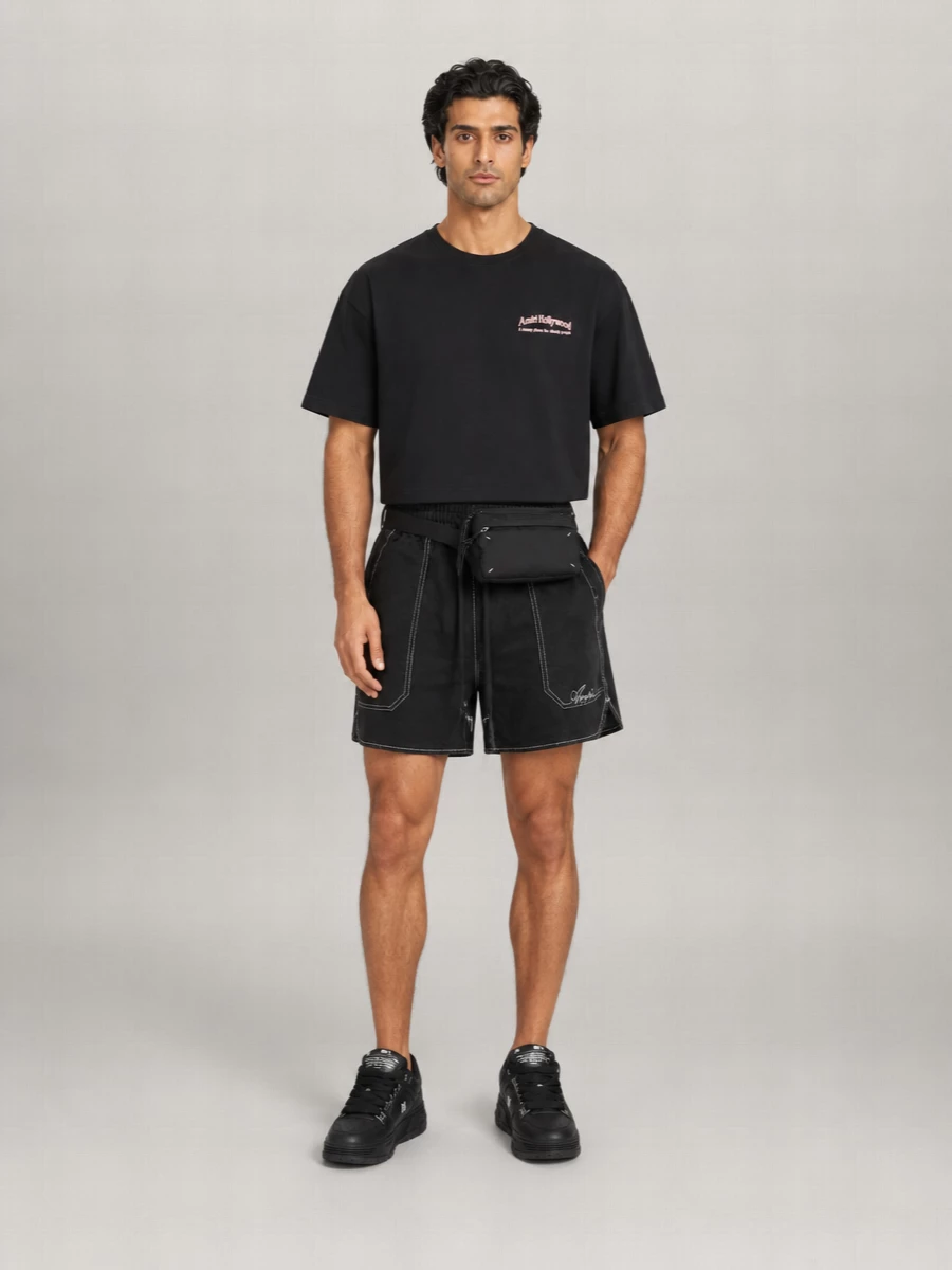 Amiri Linen Blend Bermuda Shorts