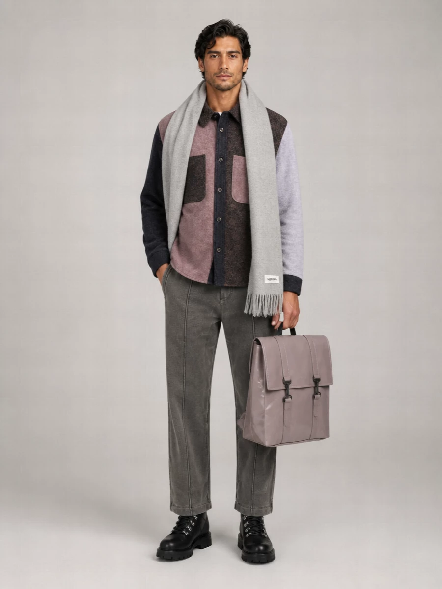 Jacquemus Mohair Alpaca Wool Fringed Scarf