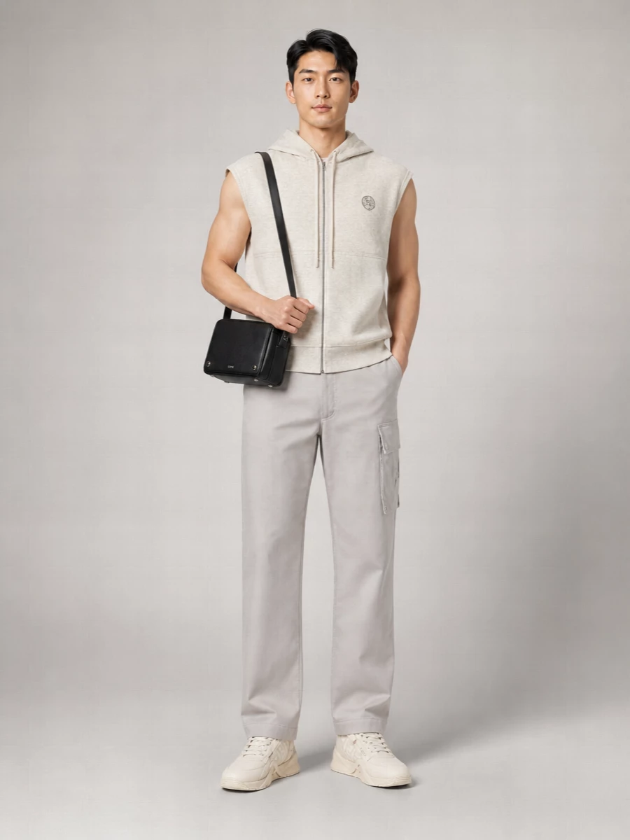 Fendi Ribbed Hooded Vest
