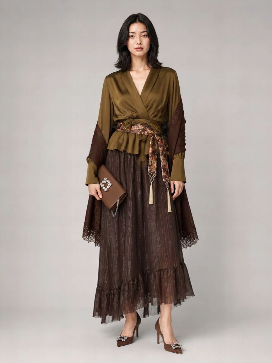 Zimmermann Silk Wrap Mini Dress