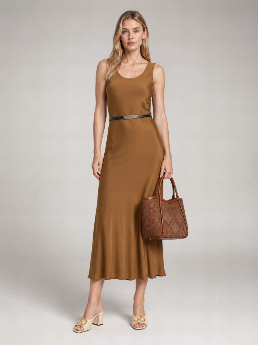 Max Mara Silk Midi Dress