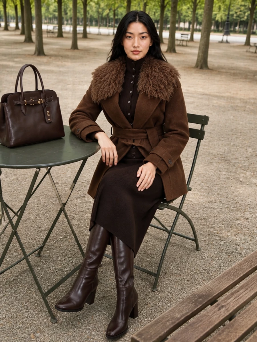 Tom ford knit dress gianvito rossi boots outfit