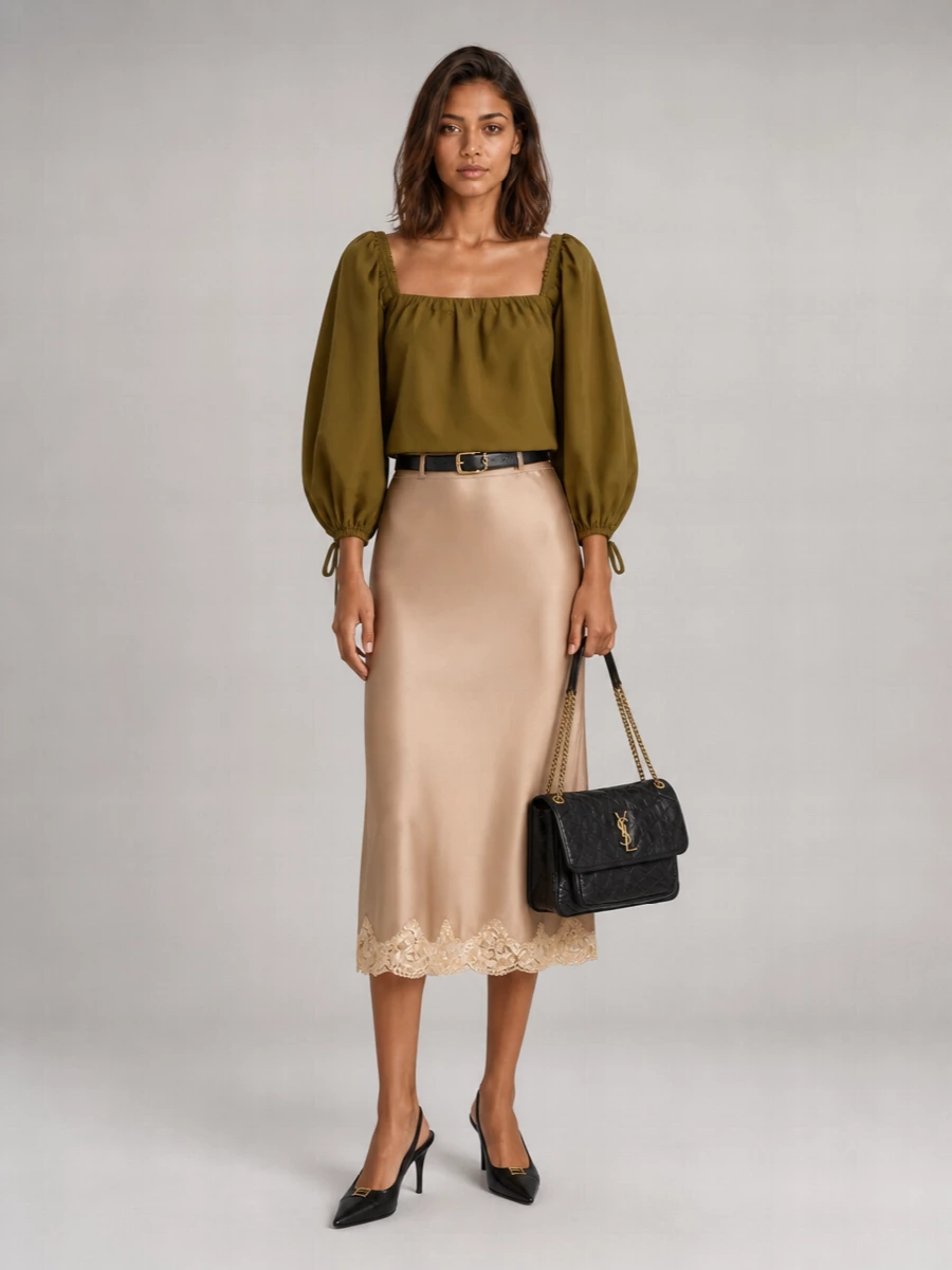 Saint Laurent Jersey Blouse