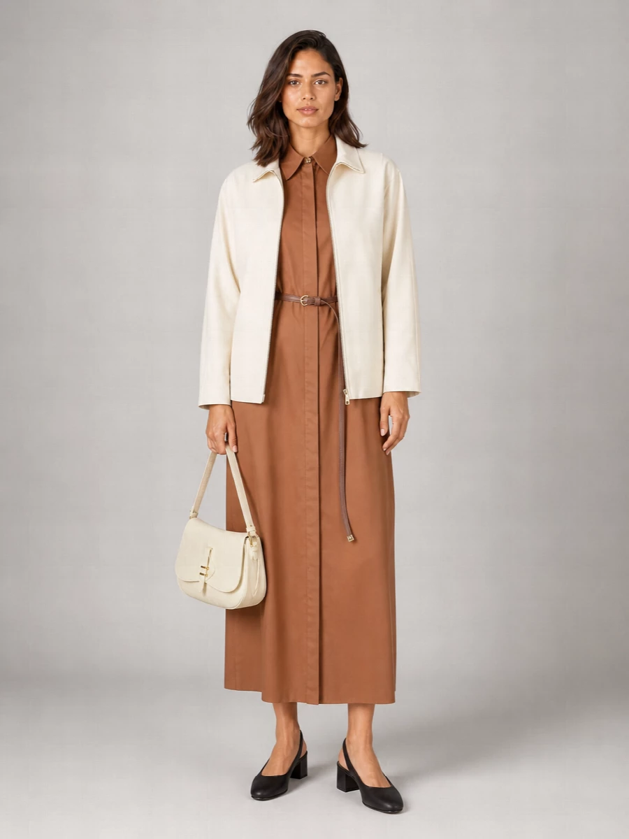 Max Mara Scuba Jersey Single Breasted Coat