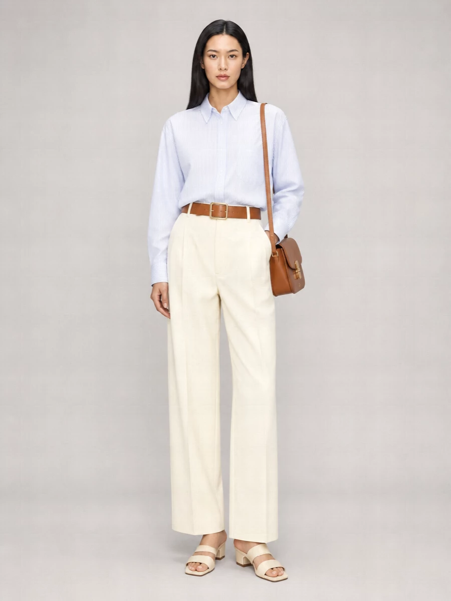 A.p.c. Cotton Wide-Leg Trousers