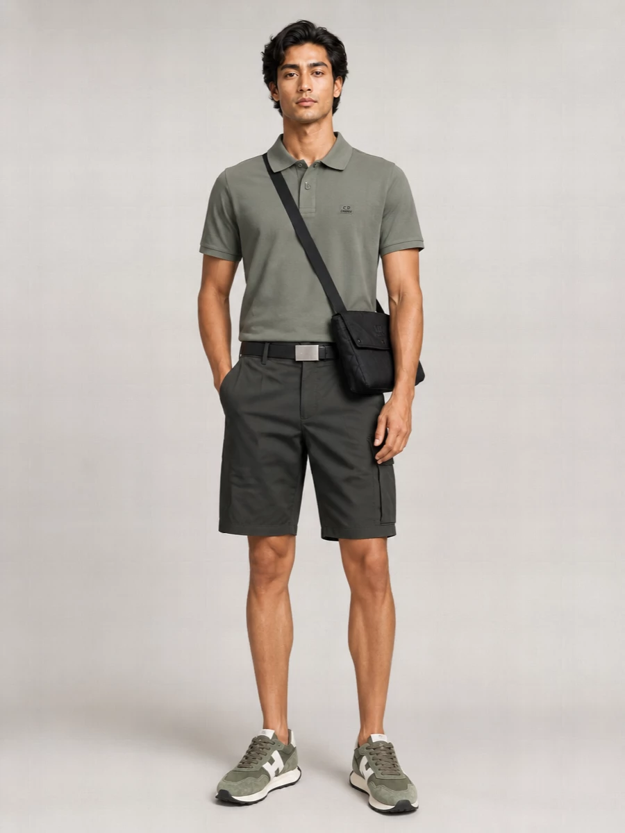 C.p. Company Piquet Short-Sleeve Polo Shirt