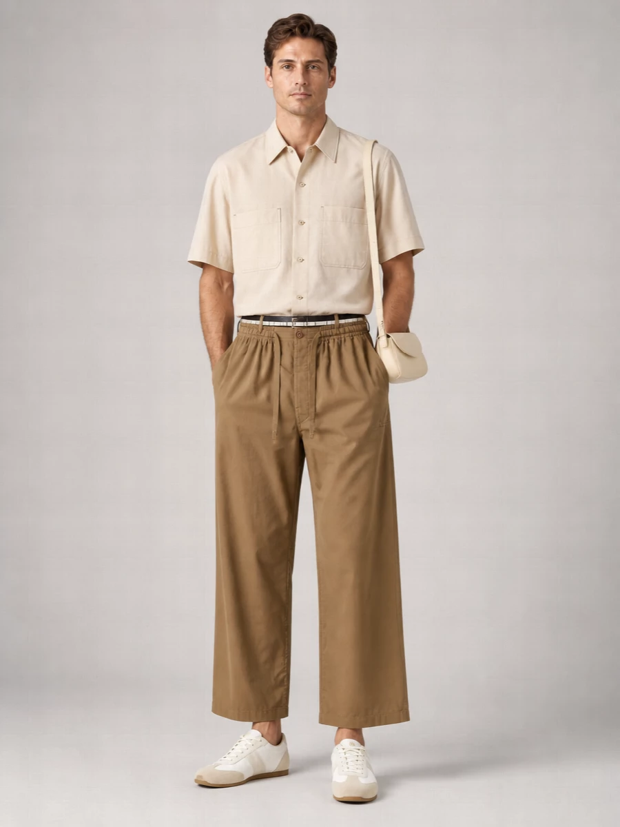 Lemaire Cotton Wide-Leg Trousers
