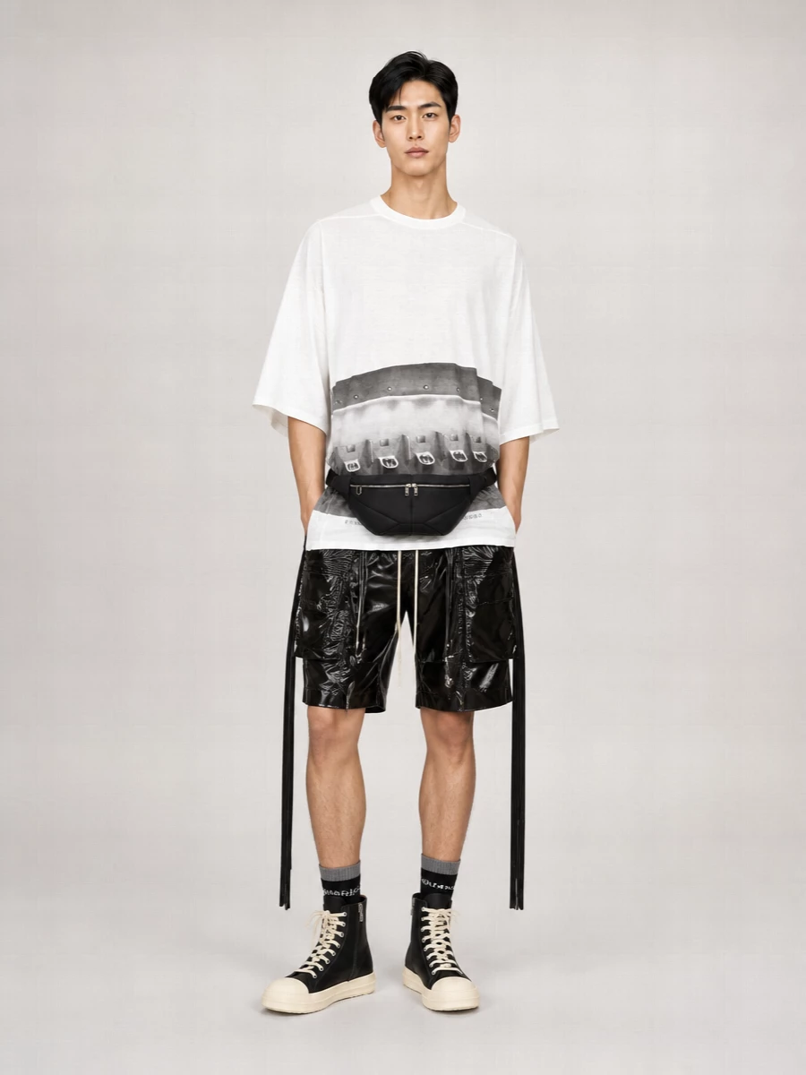 Rick Owens Cargo Pods Pants Textured Panels Pockets