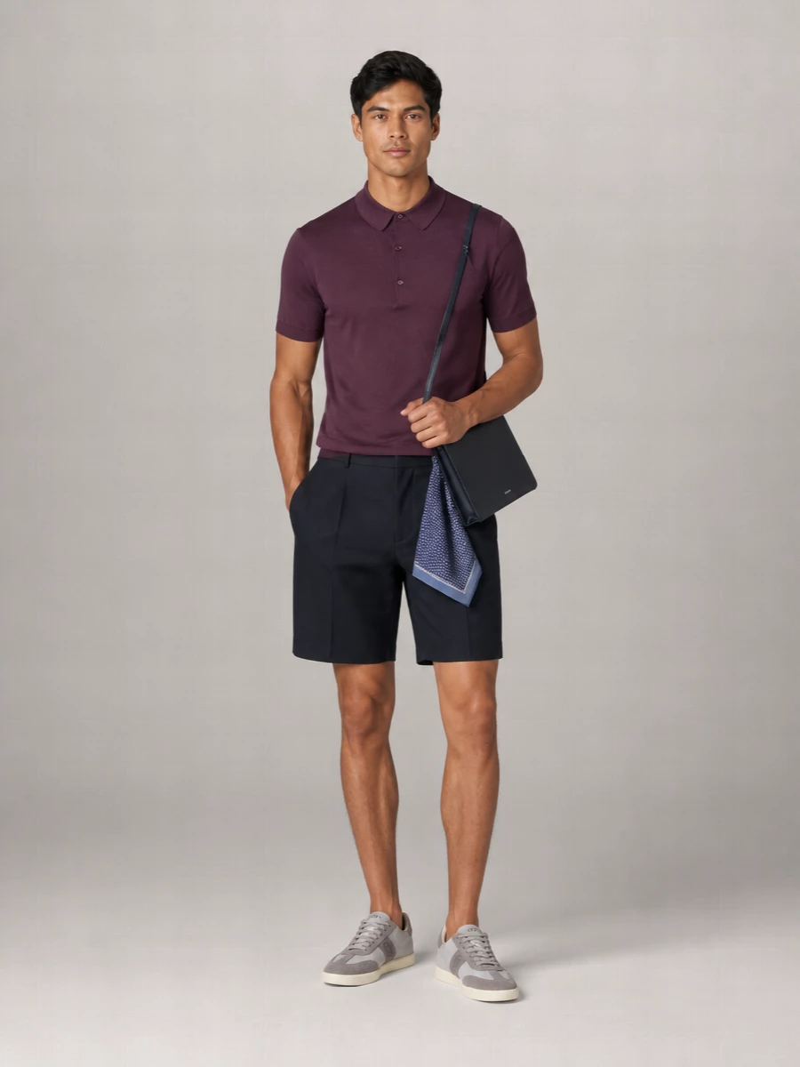 John Smedley Sea Island Cotton Short-Sleeve Polo Shirt