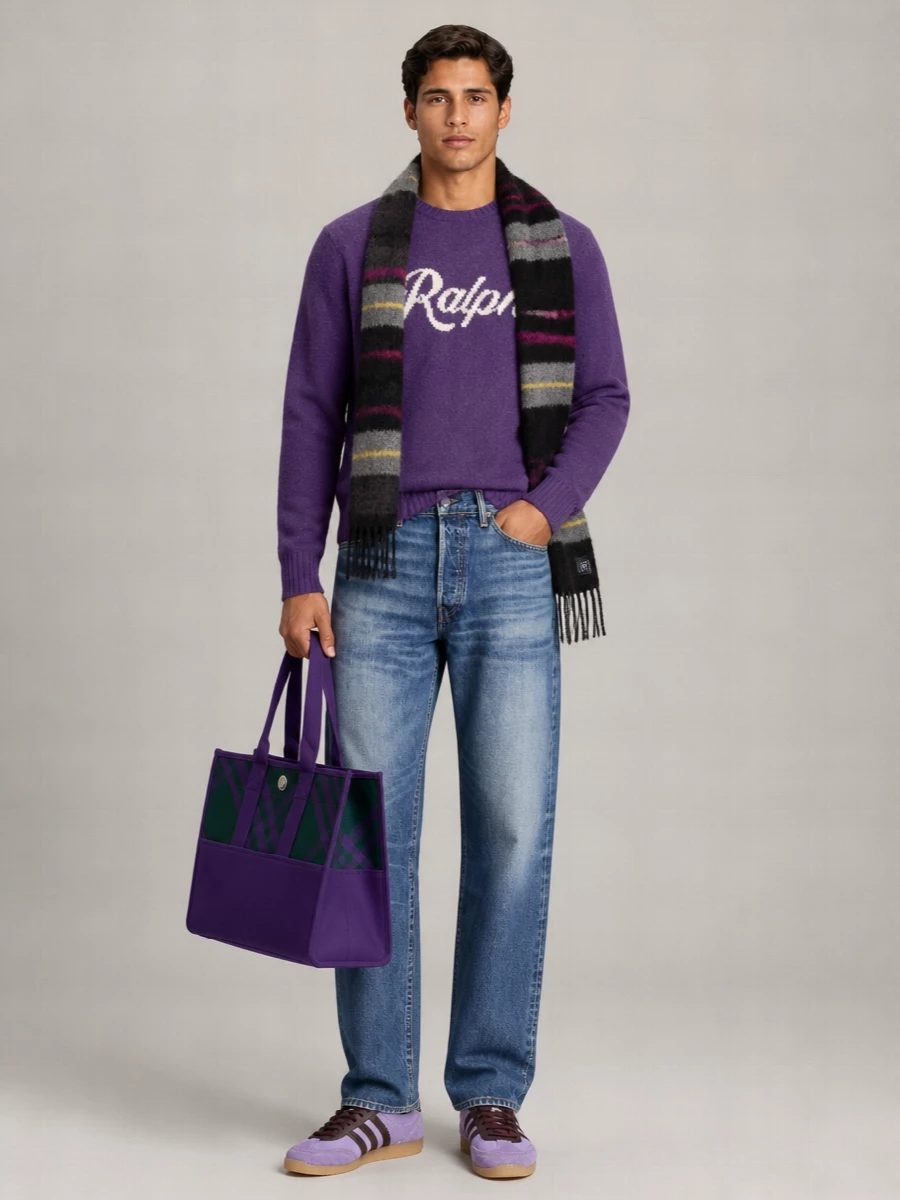 Polo Ralph Lauren Cashmere Wool Logo-Intarsia Crewneck Jumper