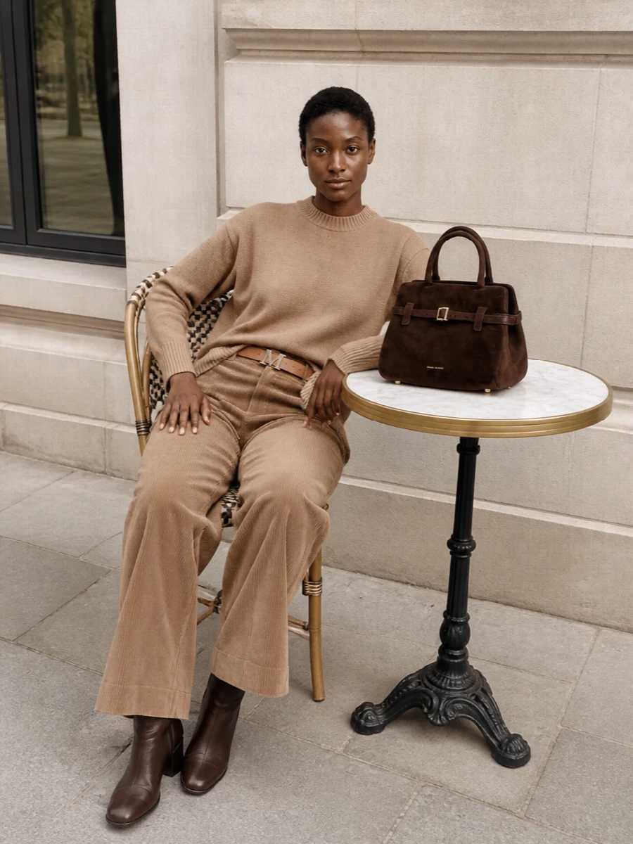 Weekend max mara camel corduroy trousers outfit