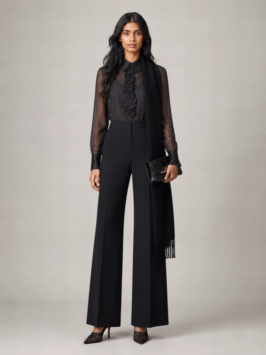 S Max Mara Silk Chiffon Shirt