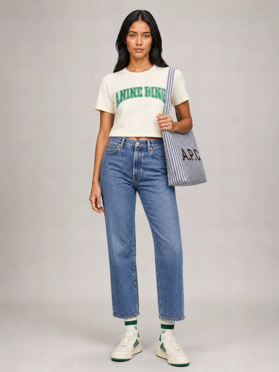 Anine Bing Cotton T-Shirt