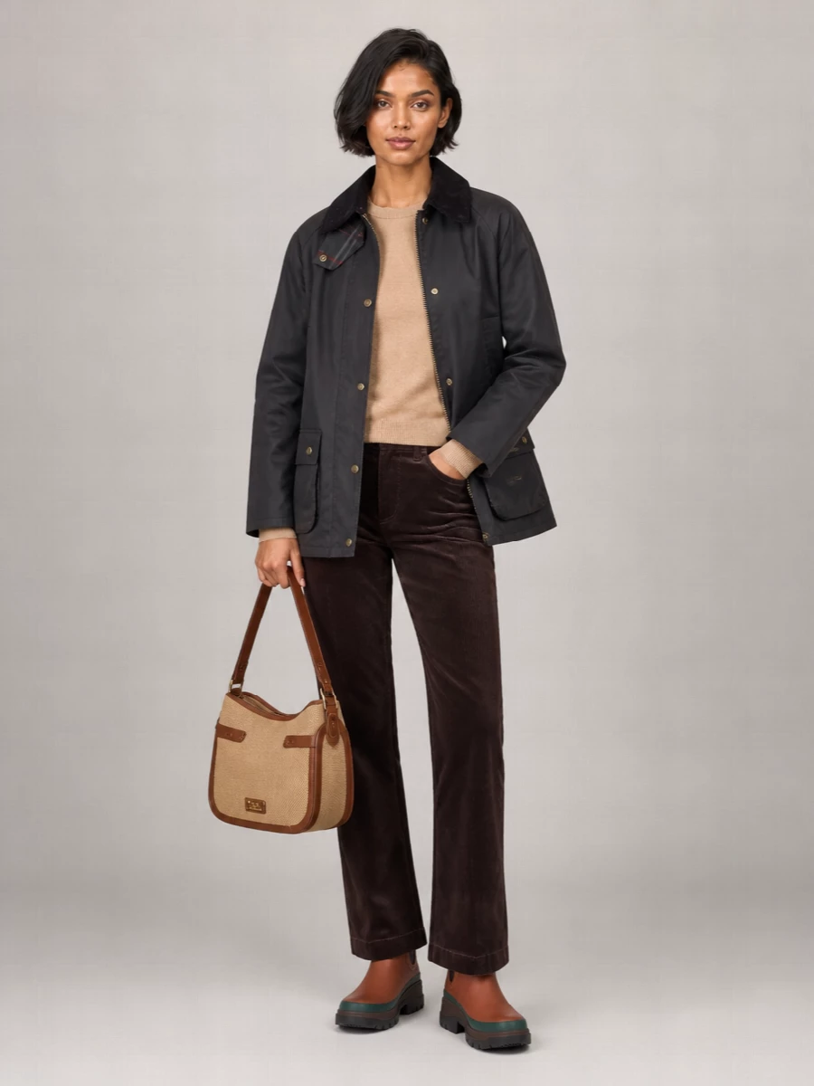 Barbour single-breasted coat