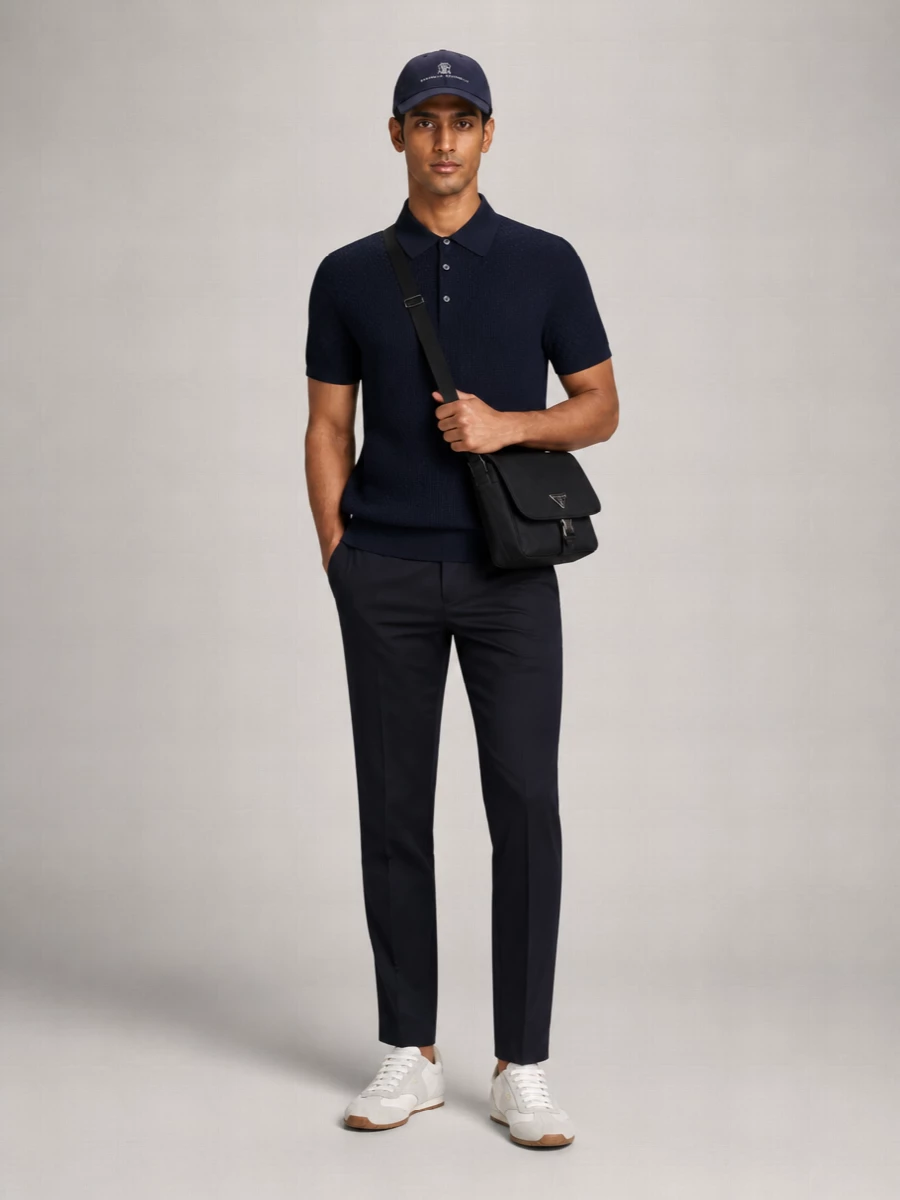 Prada Suede And Fabric Low-Top Sneakers