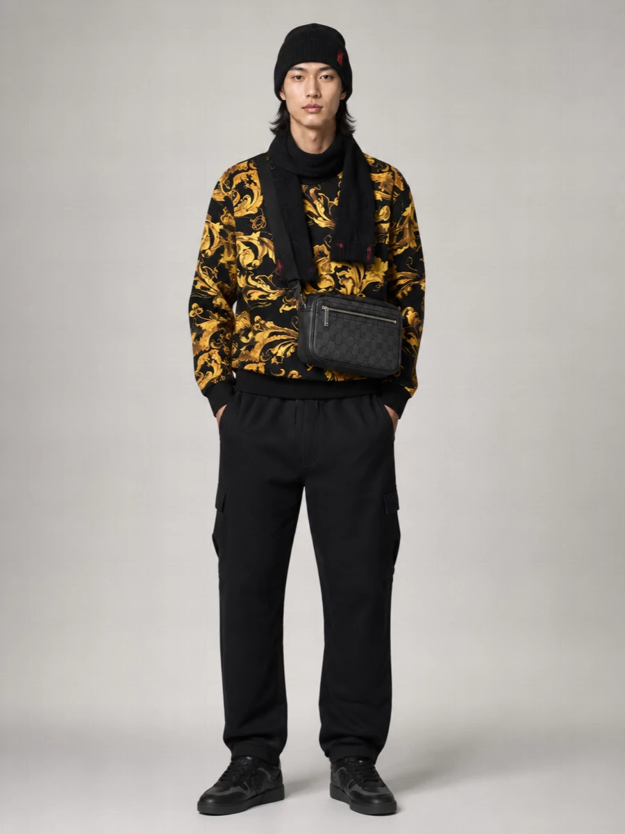 Dolce&Gabbana Leather Lace-Up Sneakers