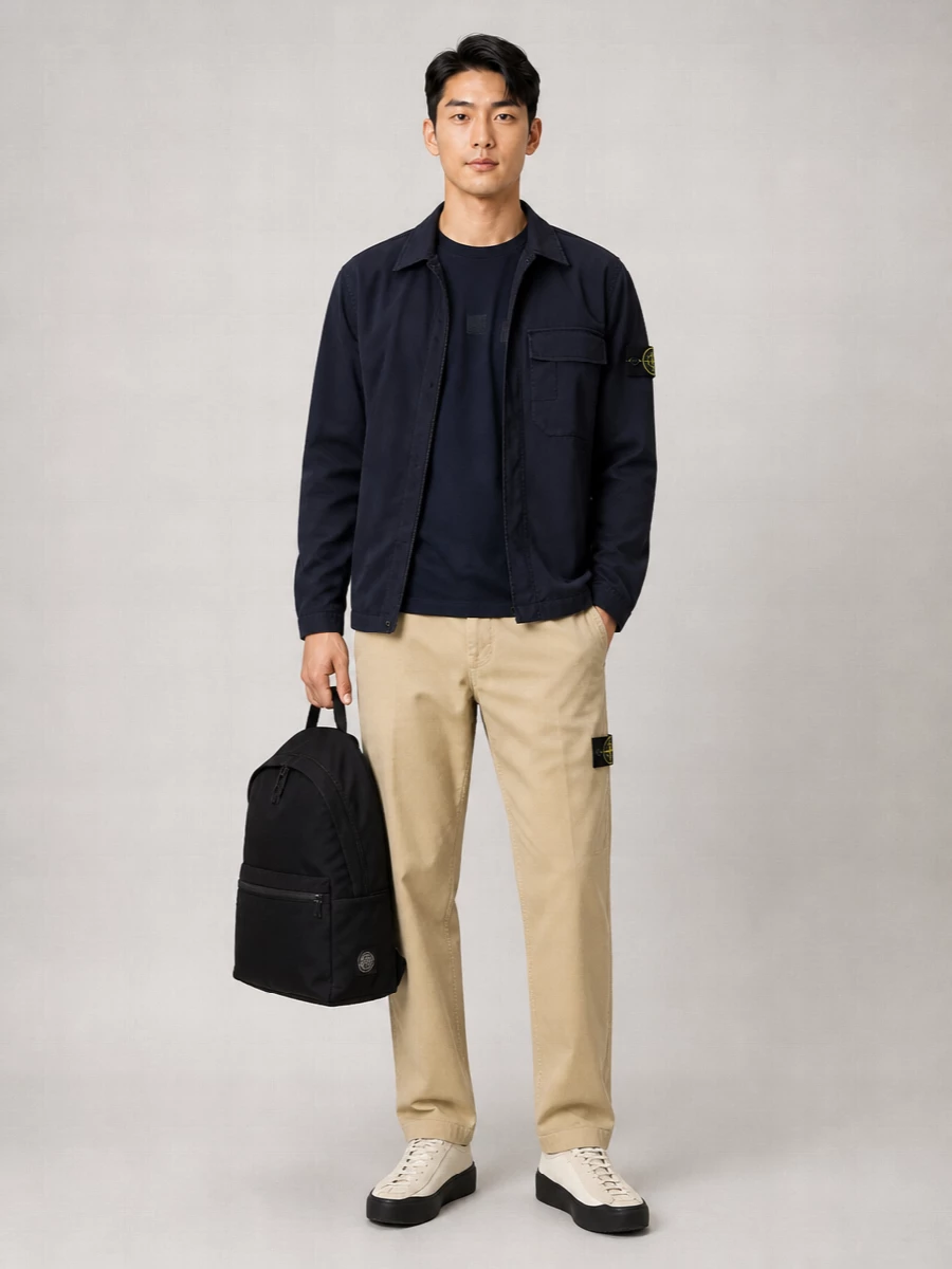 Stone Island Organic Cotton Regular-Fit Shirt Jacket