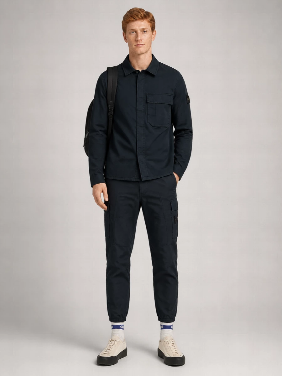 Stone Island Cotton Cargo Pants
