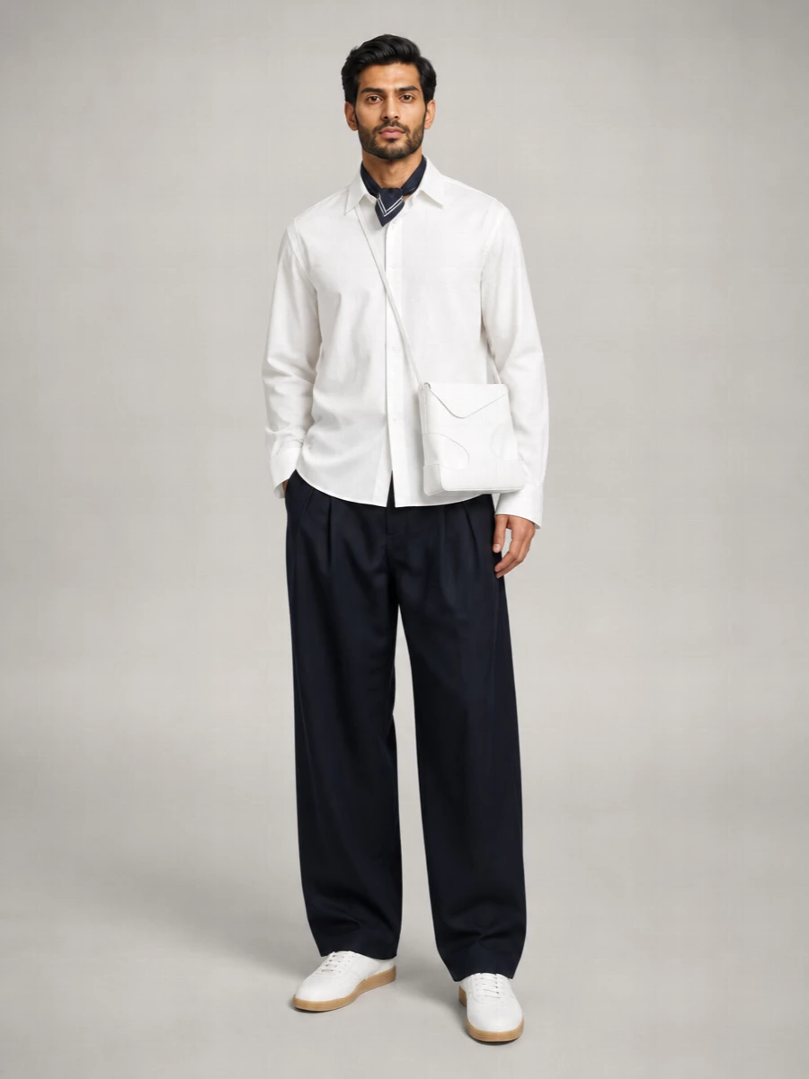 Santoni Leather Oly Cube Low-Top Sneakers