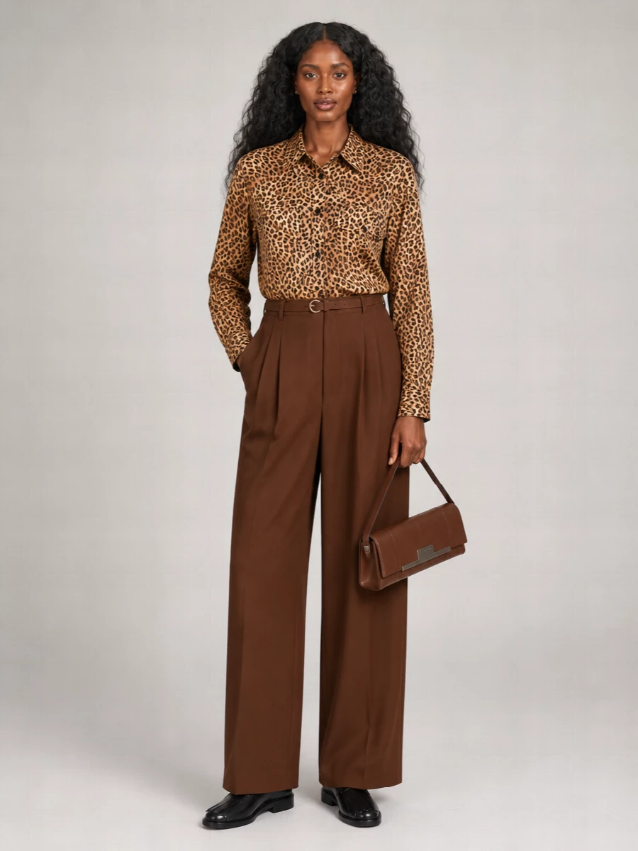 Max Mara Calf Leather Clutch Bag
