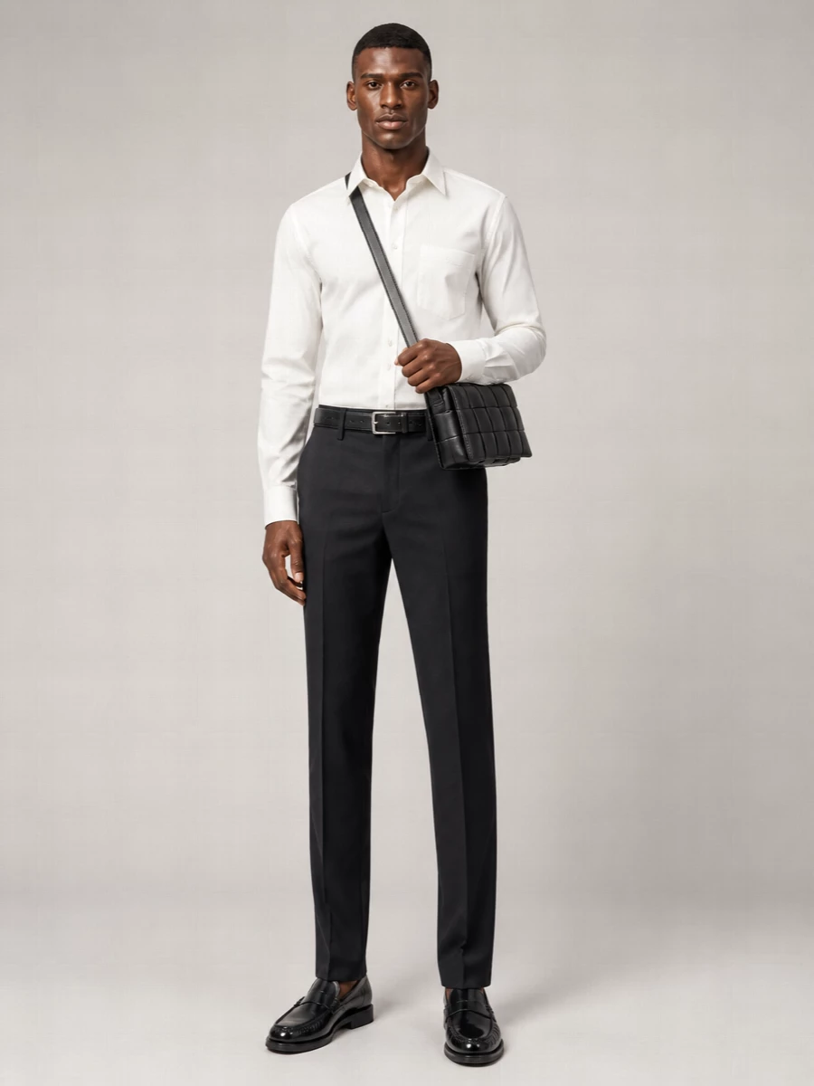 Prada Wool Straight-Leg Trousers
