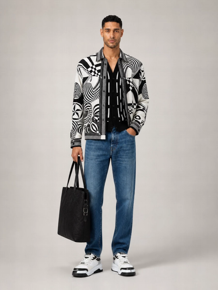 Versace silk printed shirt