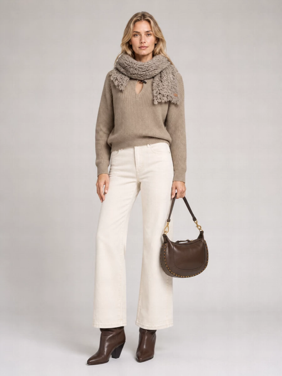 Isabel Marant Cashmere Merino Wool Polo Sweater