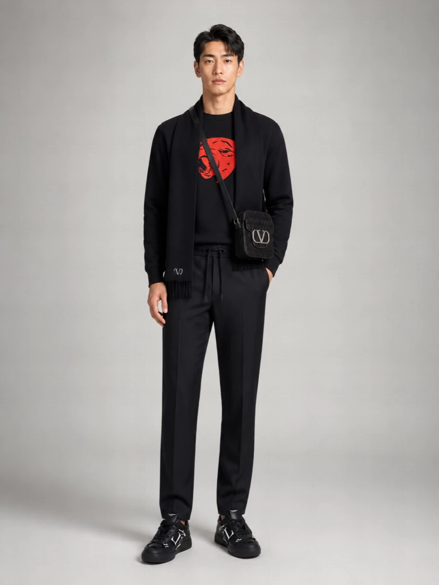 Valentino Cotton Printed Sweatshirt
