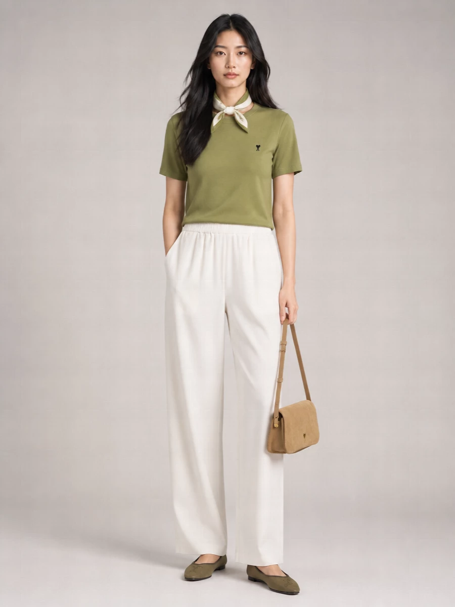 Ami Paris Cotton T-Shirt