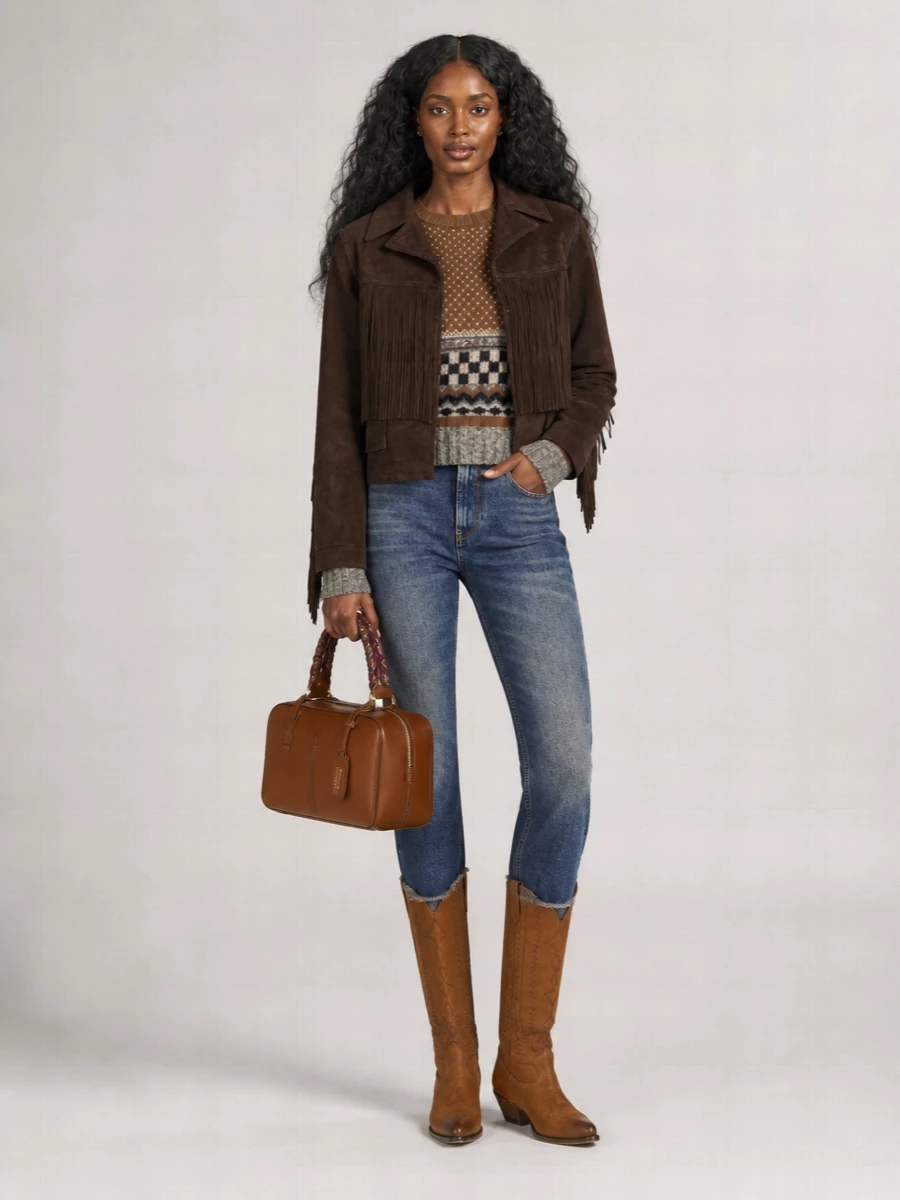 Golden Goose Leather Single-Breasted Coat