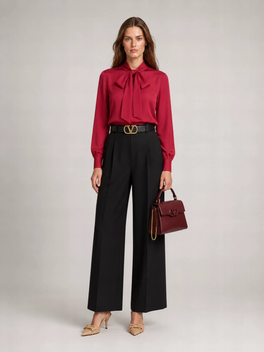 Valentino Garavani Leather Slingback Pumps
