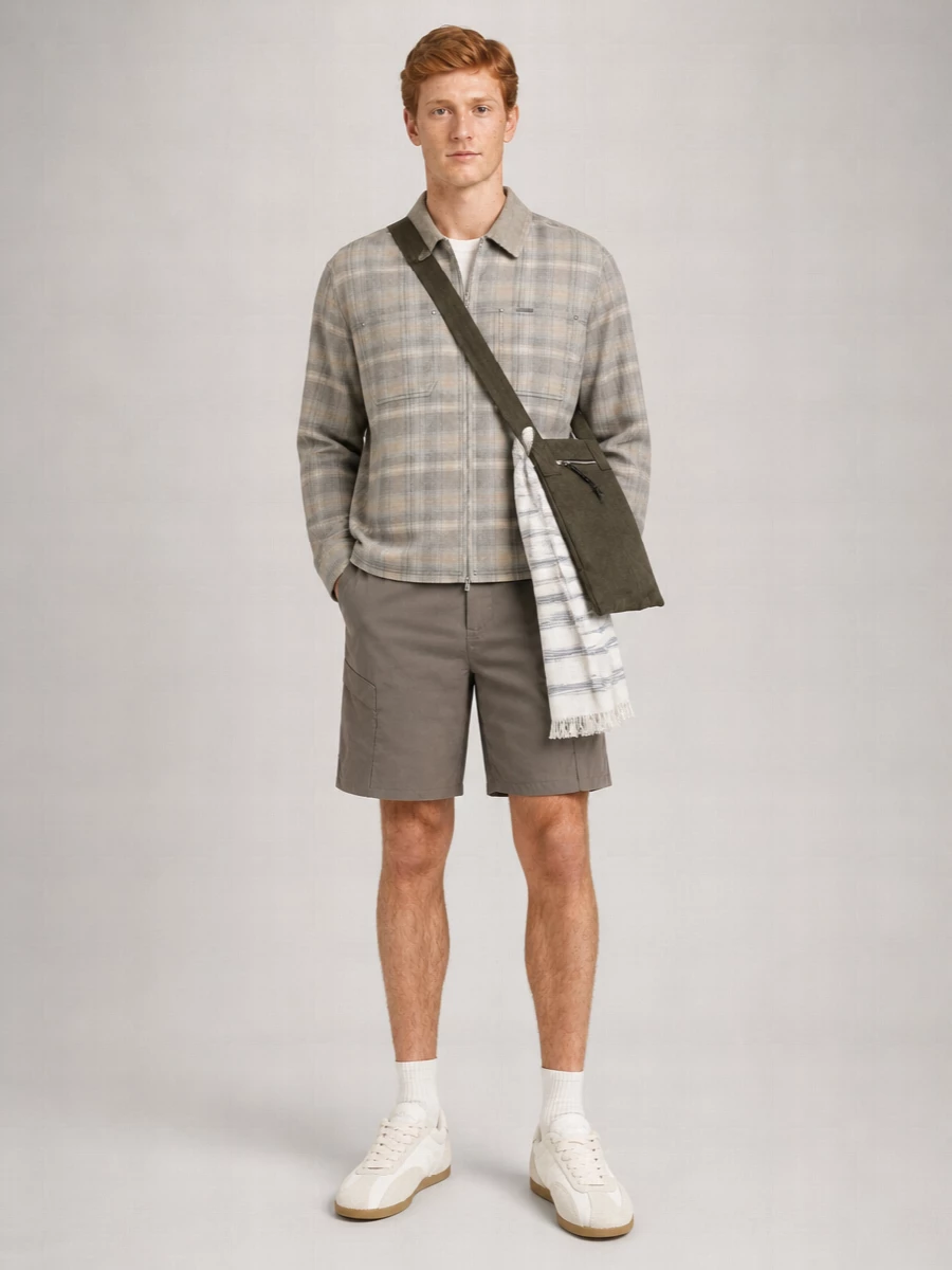 Represent Checked Corduroy Shirt