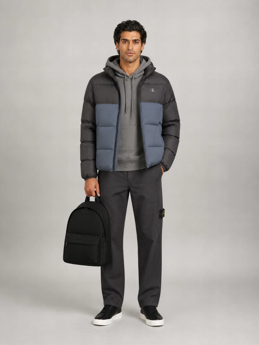 Calvin Klein Colorblock Puffer Jacket